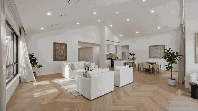 Luxury living space transformation